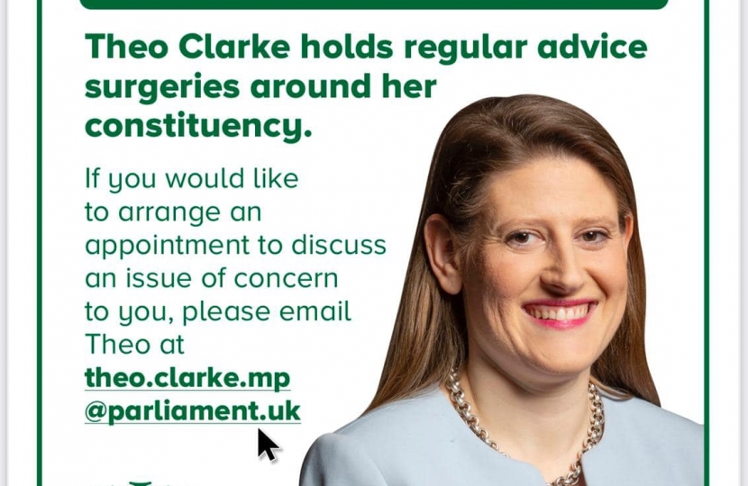 Theo Clarke MP surgery 