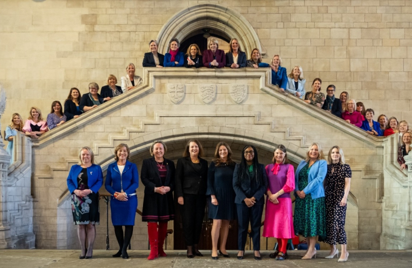 Conservative women MPs celebrating International Women's Day