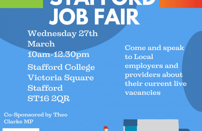 Stafford Job Fair poster