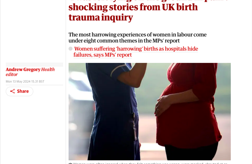 The Guardian birth trauma article 