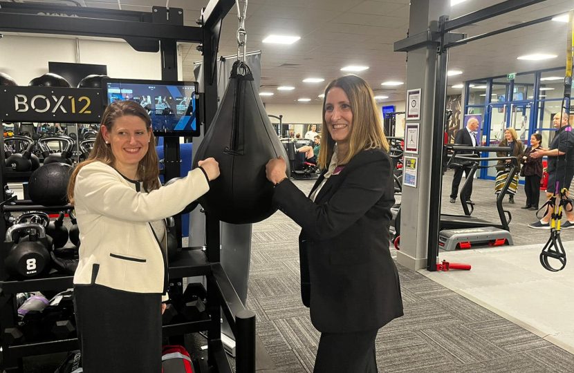 Theo Clarke MP visits Stafford Leisure Centre