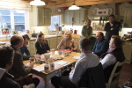 Liz Truss MP and Theo Clarke MP have a discussion with local farmers.