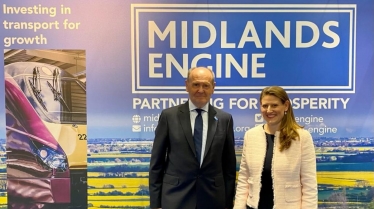 Theo Clarke MP and the Chairman of Midlands Engine