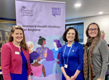 Theo Clarke MP attends Women's Health Strategy Launch