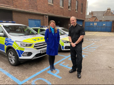 Theo Clarke MP at Stafford Police Station